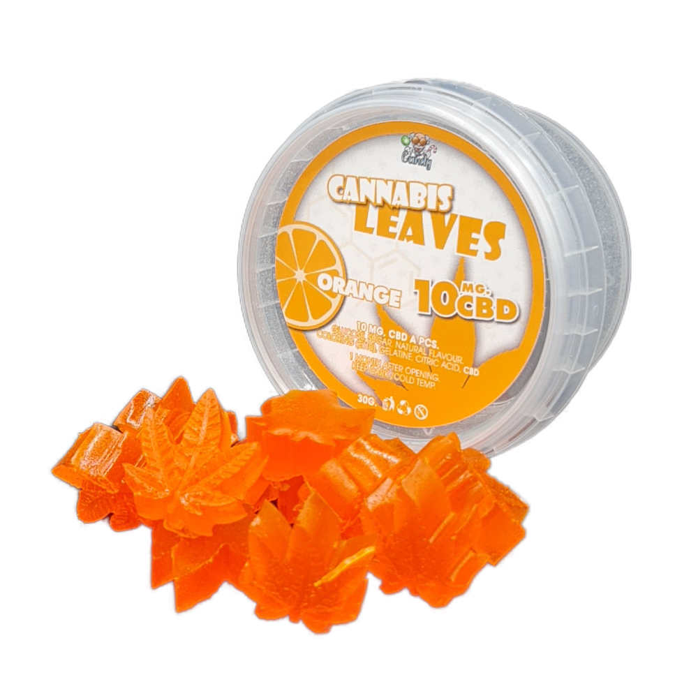 CBD Cannabis Leaves • Orange • 10mg