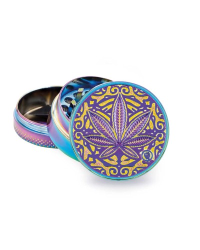 Metal Grinder • Icy Trance Leaf • ⌀40 mm • 3 parts