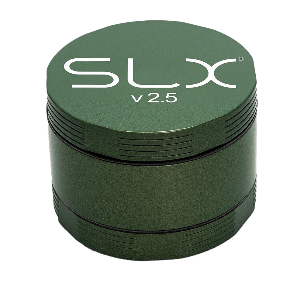 SLX Grinder Aluminium Non Sticky • 50 mm • Leaf Green