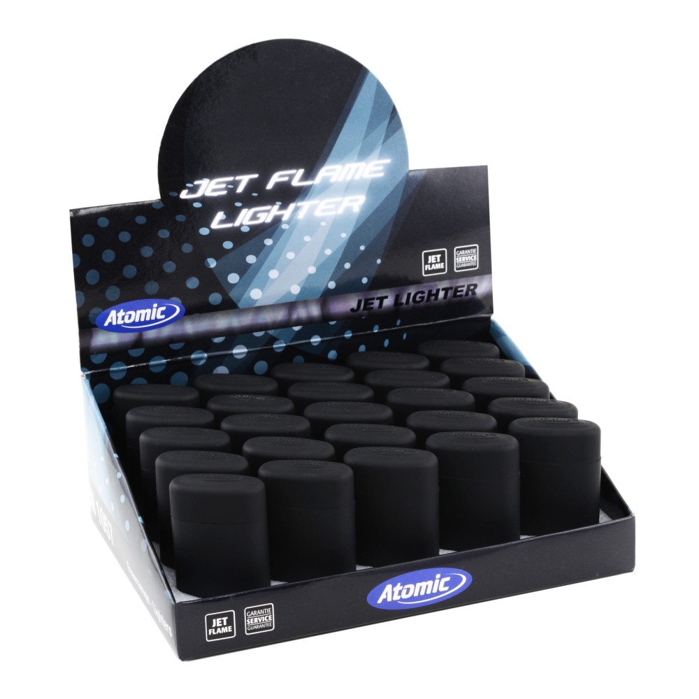 Atomic Blue Jetflame • Black Rubber