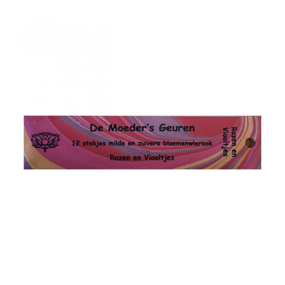 Incense Roses & Violets • De Moeder's Scents • 12 short sticks